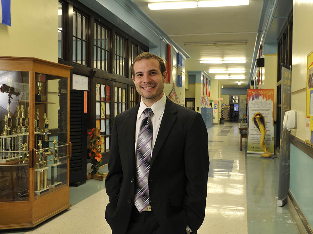 Pictured is educational administration alumnus Adam Sikorski.